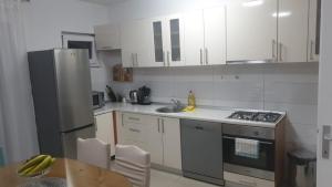 Kuchyň nebo kuchyňský kout v ubytování Apartman Dany