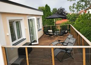 Balkón nebo terasa v ubytování Holiday Home in Strömstad