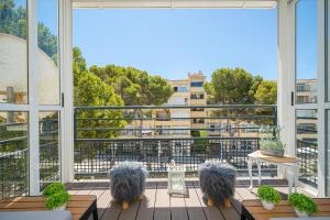 Balkón nebo terasa v ubytování Apartment 3d Albir