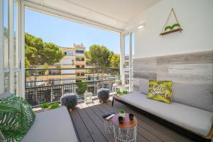 Balkón nebo terasa v ubytování Apartment 3d Albir
