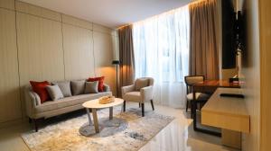 Posezení v ubytování Prime Park Hotel & Convention Lombok