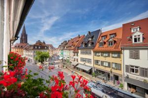 Nespecifikovaný výhled na destinaci Freiburg nebo výhled na město při pohledu z hotelu