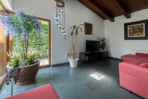 Khu vực ghế ngồi tại Villa Vacacional Los Nogales