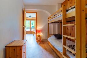 Ένα ή περισσότερα κρεβάτια σε δωμάτιο στο Appartement spacieux à Saint-Sorlin-d'Arves 87 m² vue montagne