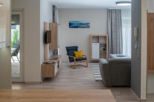Posezení v ubytování Twins Apartman Hévíz