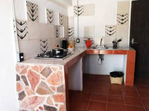 Kuchyň nebo kuchyňský kout v ubytování Casa Montagnola: naturaleza y tranquilidad