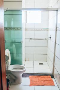 Koupelna v ubytování Hotel Pato Branco