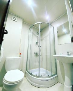 Koupelna v ubytování Hotel Banguriani