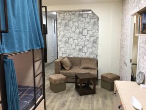 Posezení v ubytování Bonvenon capsule Hostel