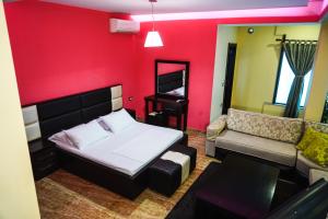 Istumisnurk majutusasutuses Hotel Magic