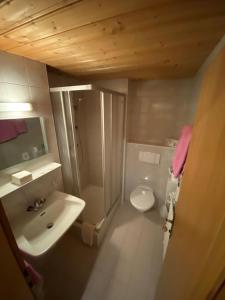 A bathroom at Apart Berghof Steinbock