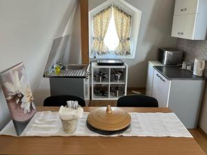 Kuchyň nebo kuchyňský kout v ubytování Villa Garden