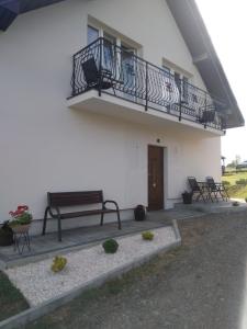 Balkón nebo terasa v ubytování Noclegi U Janusza - Bieszczady