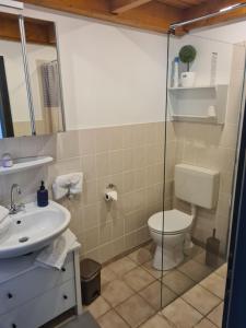 Bilik mandi di Nordsee Cottage Ava +4 gambar
