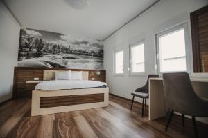 Giường trong phòng chung tại Grand villa Bosnae +73 ảnh