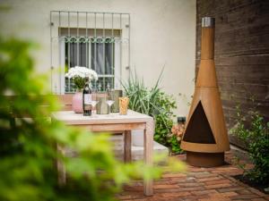 Ein Garten an der Unterkunft Swebenhus unnern - Appartement mit Charme