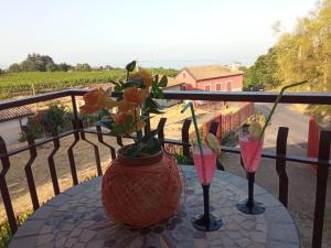 A balcony or terrace at Petite Maison dell'Etna