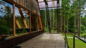 Zahrada ubytování Forest House Stella - A frame cabin