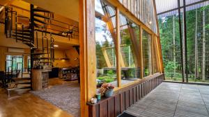 Zahrada ubytování Forest House Stella - A frame cabin