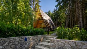 Zahrada ubytování Forest House Stella - A frame cabin