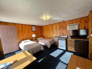 Postel nebo postele na pokoji v ubytování Border Inn Casino
