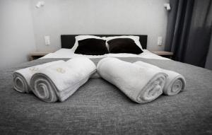 Posteľ alebo postele v izbe v ubytovaní Nepomucen