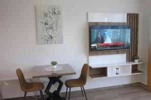Televiisor ja/või meelelahutuskeskus majutusasutuses Planinac 05