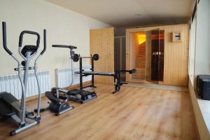 Posilňovňa alebo fitness centrum v ubytovaní Roca Blanca