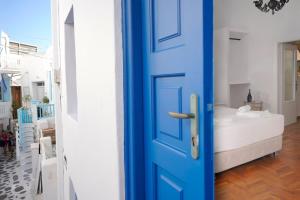 Posteľ alebo postele v izbe v ubytovaní Casa Blu Mykonos