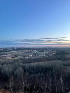 a view of a city from the top of a hill at Comfortable 2 Bedroom Home in Historic Hibbing in Hibbing