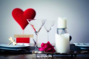 Nápoje v ubytování Loveroom La Garçonn'Hyères