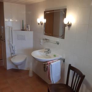 Koupelna v ubytování Haus Klara