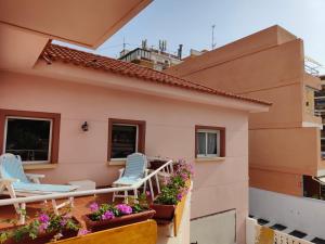 Balkon lub taras w obiekcie CHALET VILLA Los HIPOCAMPOS