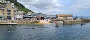 un bacino idrico con un gruppo di edifici e case di Beautiful 3 bedroom cottage in the heart of Looe a Looe