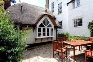 Bygningen som feriehuset ligger i