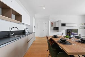 Kuchyň nebo kuchyňský kout v ubytování Apartments Villa Zara