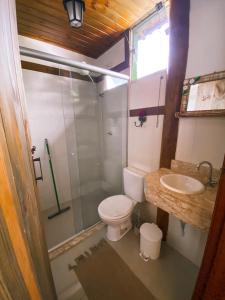 Koupelna v ubytování Flat aconchegante próximo à Trindade e Paraty