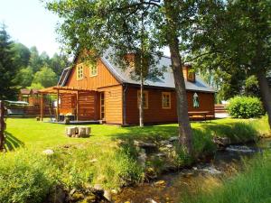 Vonkajšia záhrada v ubytovaní Czech Lodge