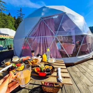 Jídlo v luxury tent nebo okolí