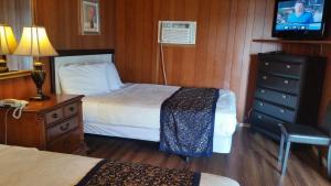Łóżko lub łóżka w pokoju w obiekcie Blue Mountain Motel