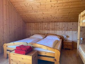 Кровать или кровати в номере Bauernhof Plachl