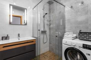 Kúpeľňa v ubytovaní Czarna Perła- Apartament przy Solisku