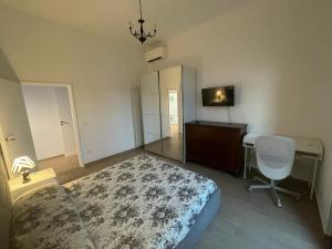 Casa Drema - Villa al mare con terrazza客房内的一张或多张床位