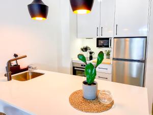 Kuchyňa alebo kuchynka v ubytovaní OleHolidays 406 Loft Romana Playa junto al mar