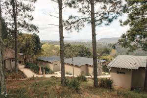 a group of buildings with trees in the foreground at Ollivanders Estate in KwaNgendezi