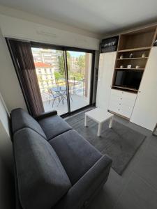 O zonă de relaxare la Studio tout équipé centre ville Menton