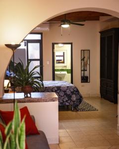 Oleskelutila majoituspaikassa La Posada Copan
