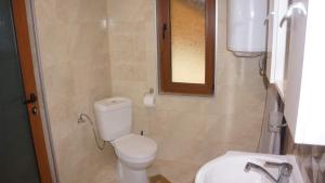 a small bathroom with a toilet and a sink at КРУШУНСКИ КЪТ ТЕЯ in Krushuna +24 photos