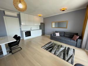 Kuchyň nebo kuchyňský kout v ubytování Lux Nanea Apartment