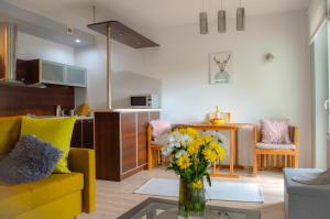 Część wypoczynkowa w obiekcie Apartament Grunwaldzka przy Łynie